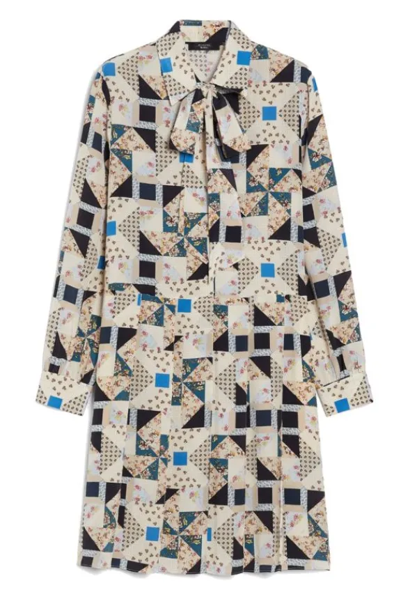 Weekend MaxMara Patrik Printed Silk Shirt Dress - Beige | Dresses