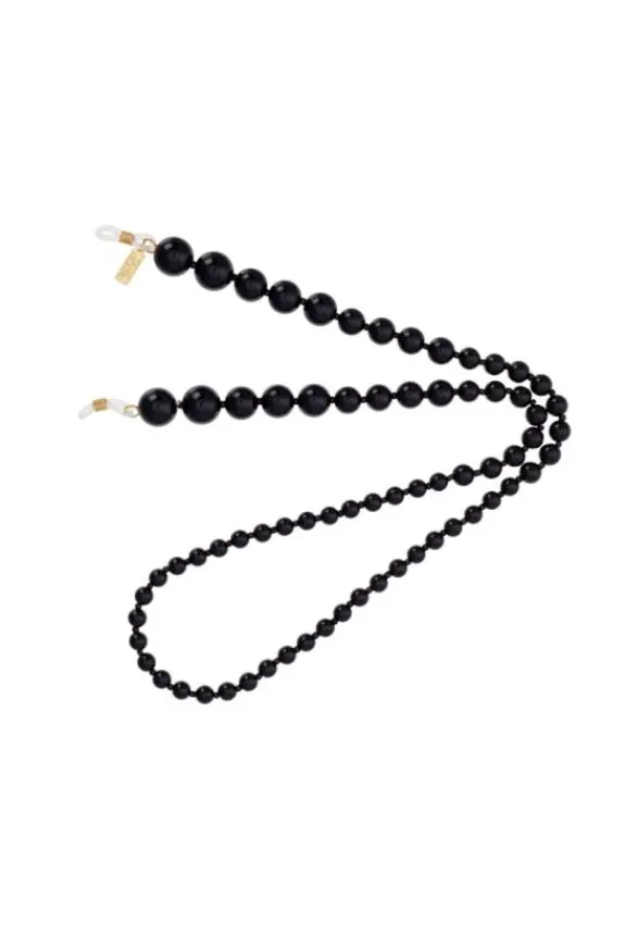 Talis Chains Pearl XL Sunglasses Chain - Black | Sunglasses Chains | Glasses And Sunglasses