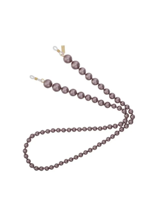 Talis Chains Pearl XL Sunglasses Chain - Mauve | Sunglasses Chains | Glasses And Sunglasses
