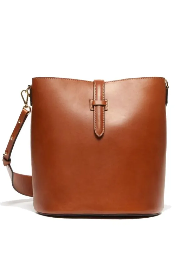 Weekend MaxMara Pere Leather Bucket Bag - Tobacco | Bags And Purses