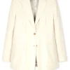 Paul Smith Pinstripe Two-Button Blazer - Cream | Jackets And Coats