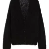 Weekend MaxMara Pontiac Mohair Yarn Cardigan - Black | Knitwear