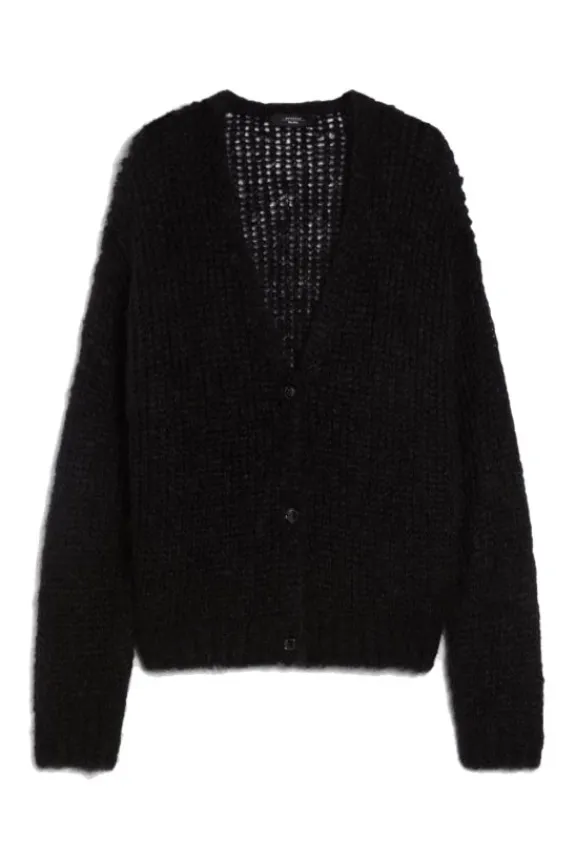 Weekend MaxMara Pontiac Mohair Yarn Cardigan - Black | Knitwear