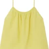 American Vintage Pykoboo Top - Flue Yellow Vichy | Shirts And Tops