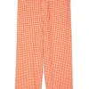 American Vintage Pykoboo Trousers - Fluo Orange Vichy | Trousers And Playsuits