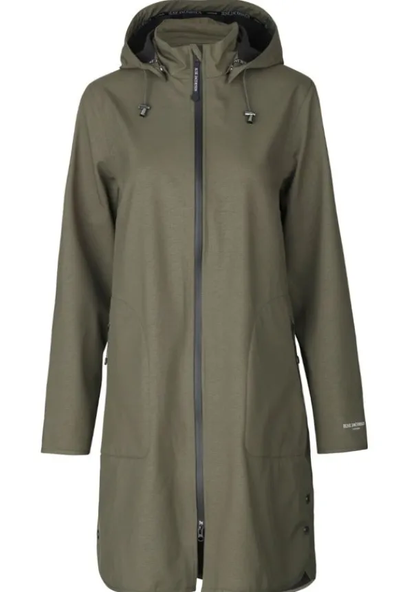 Ilse Jacobsen RAIN128 Raincoat - Army | Rainwear | Jackets And Coats