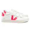 Veja Recife Chrome Free Leather Trainers - White Rose Fluo | Veja