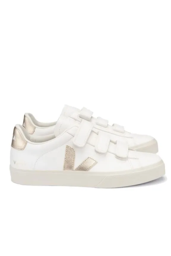 Veja Recife Chrome Free Leather Trainers - White Platine | Veja