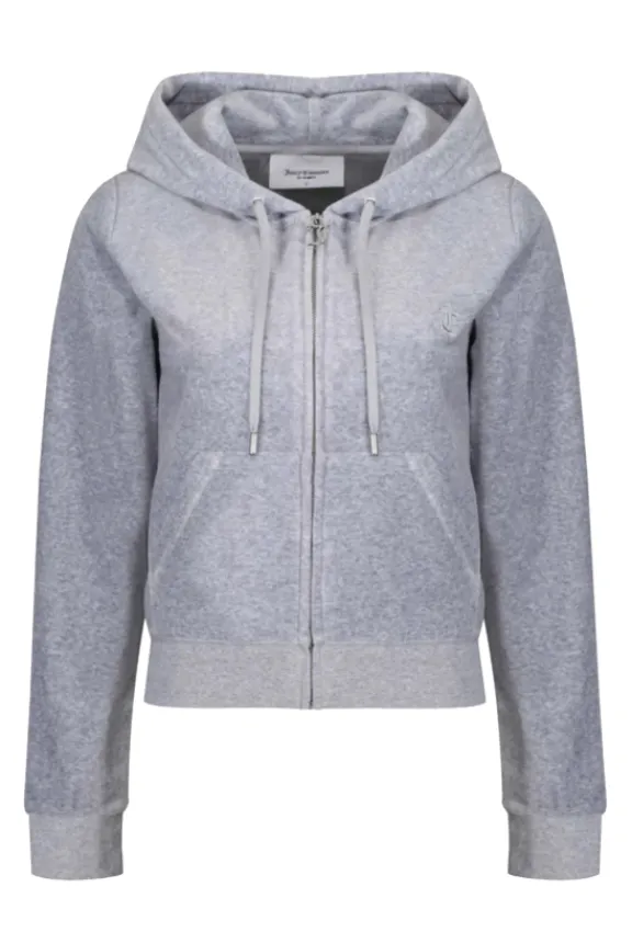 Juicy Couture Robertson Classic Velour Hoodie - Silver Marl | Suits & Co-Ordinates | Shirts And Tops