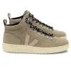 Veja Roraima Suede High Top Trainers - Dune Almond | Veja