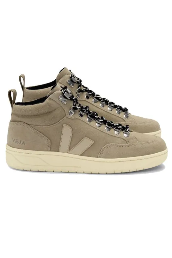 Veja Roraima Suede High Top Trainers - Dune Almond | Veja