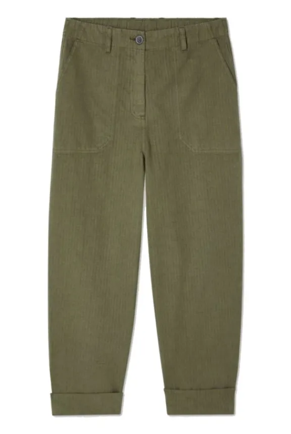 American Vintage Rygybay Trousers - Khaki | Trousers And Playsuits | Suits & Co-Ordinates
