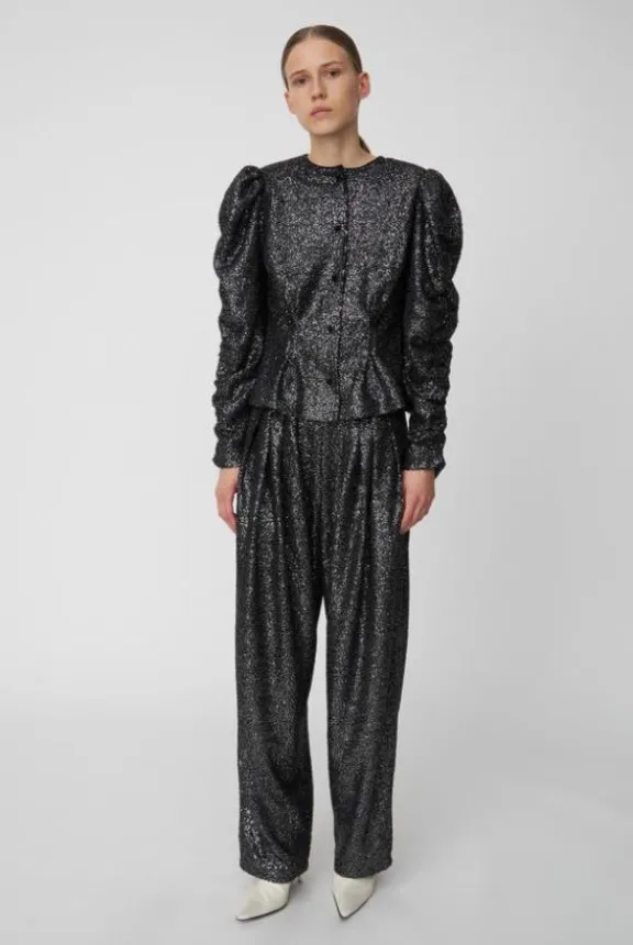 Stella Nova Sequins Lamé Jacket - Black | Shirts And Tops | Jackets And Coats