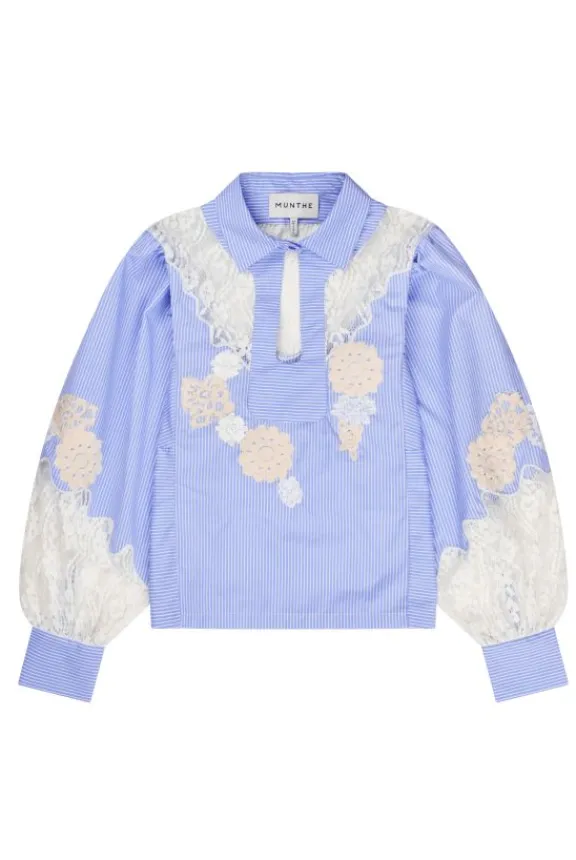 Munthe Shellcu Blouse - Blue | Shirts And Tops