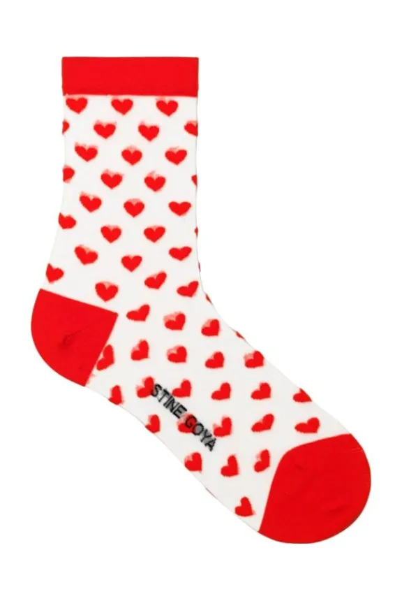 Stine Goya Short Socks - Hearts | Hosiery