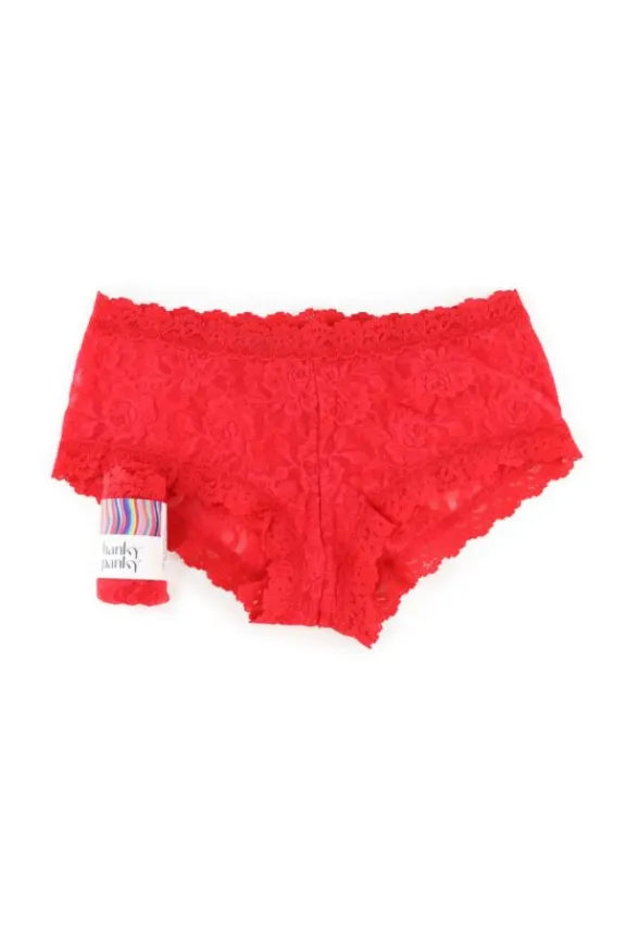 Hanky Panky Signature Lace Boyshort - Deep Sea Coral | Lingerie And Nightwear