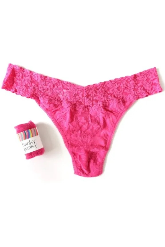 Hanky Panky Signature Lace Original Rise Thong - Dragon Fruit | Hosiery | Gifts