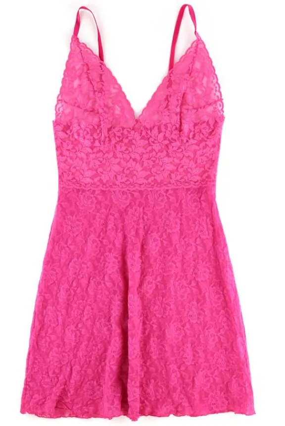 Hanky Panky Signature Lace Retro Plunge Chemise - Dragon Fruit | Lingerie And Nightwear | Dresses