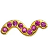 Lulu Copenhagen Snaky One Piece Gold Plated - Pink | Jewellery