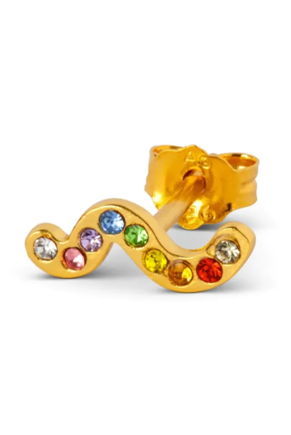 Lulu Copenhagen Snaky One Piece Gold Plated - Rainbow | Jewellery