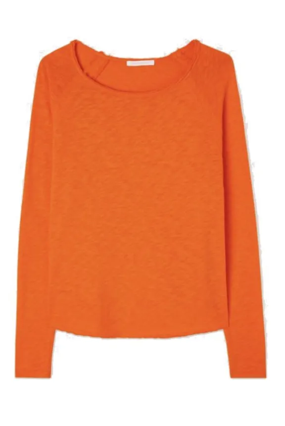 American Vintage Sonoma Long Sleeve T-Shirt - Vintage Orange | Shirts And Tops