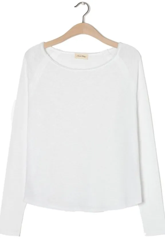 American Vintage Sonoma Long Sleeve T-Shirt - White | Shirts And Tops