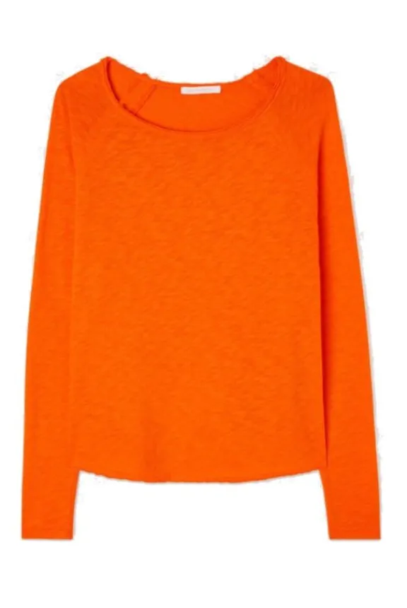 American Vintage Sonoma Long Sleeve T-Shirt - Vintage Orange | Shirts And Tops