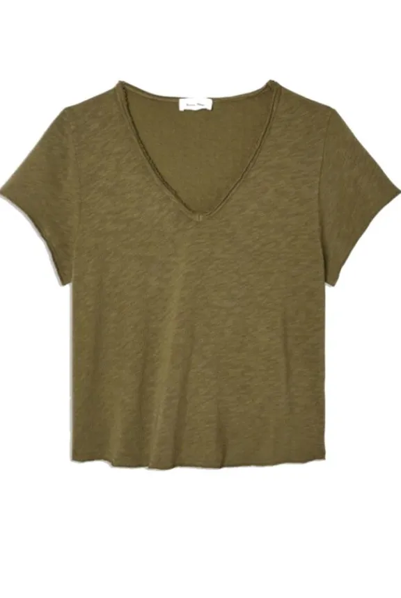 American Vintage Sonoma V-Neck T-Shirt - Vintage Bush | Shirts And Tops