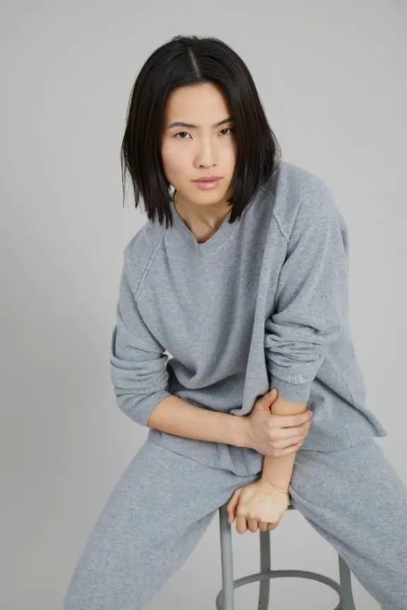 sweetcorn_sweater__grey_4.webp Munthe Sweetcorn Sweater - Grey | Knitwear