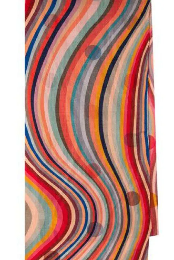 Paul Smith Swirl & Spot Wool Silk Scarf - Multi | Scarves | Gifts