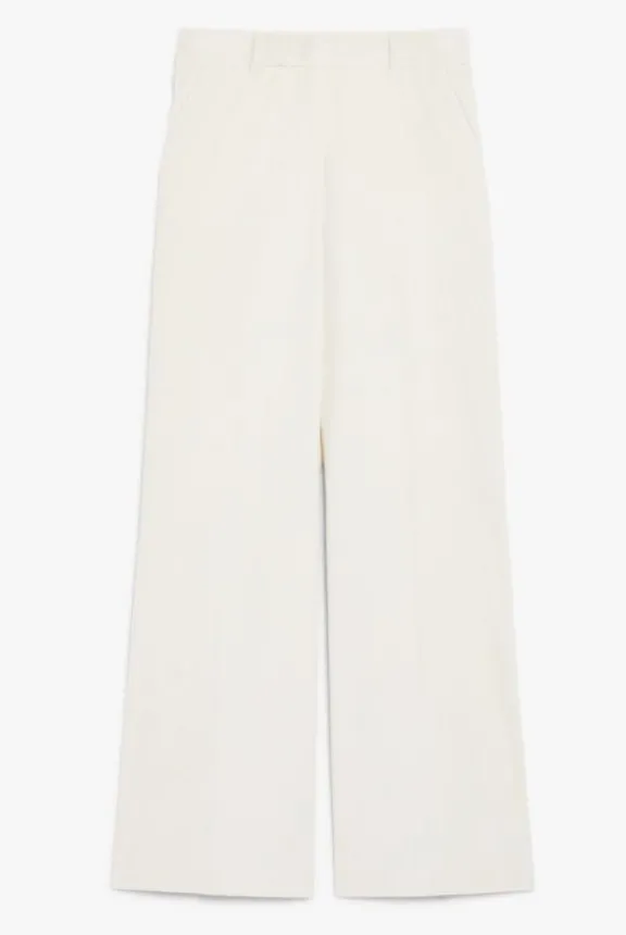 Weekend MaxMara Tania Corduroy Trousers - Milk | Trousers And Playsuits