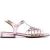 Chie Mihara Tante Metallic Leather Sandals - Rose | Chie Mihara