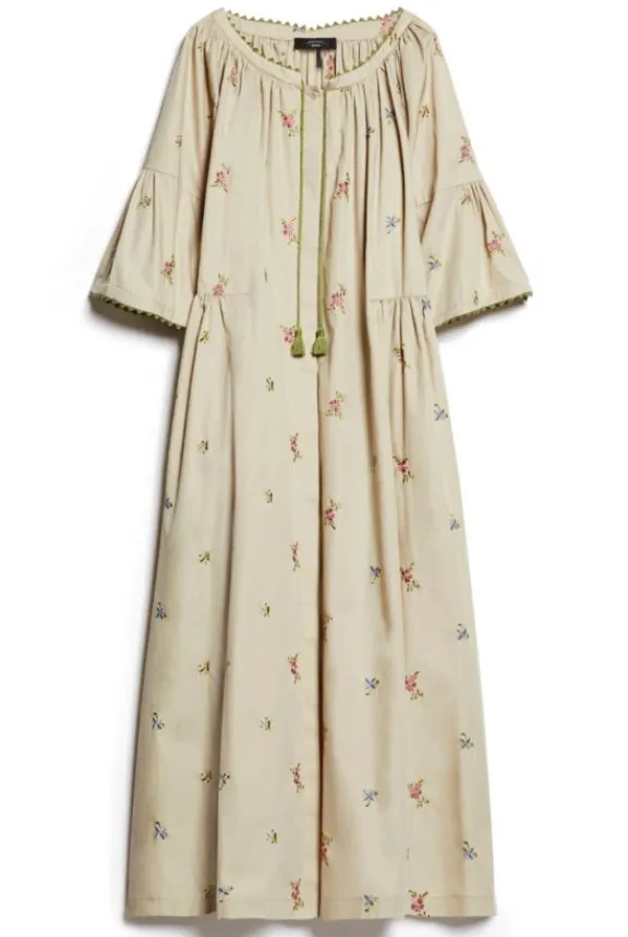 Weekend MaxMara Taso Embroidered Poplin Dress - Sand | Dresses