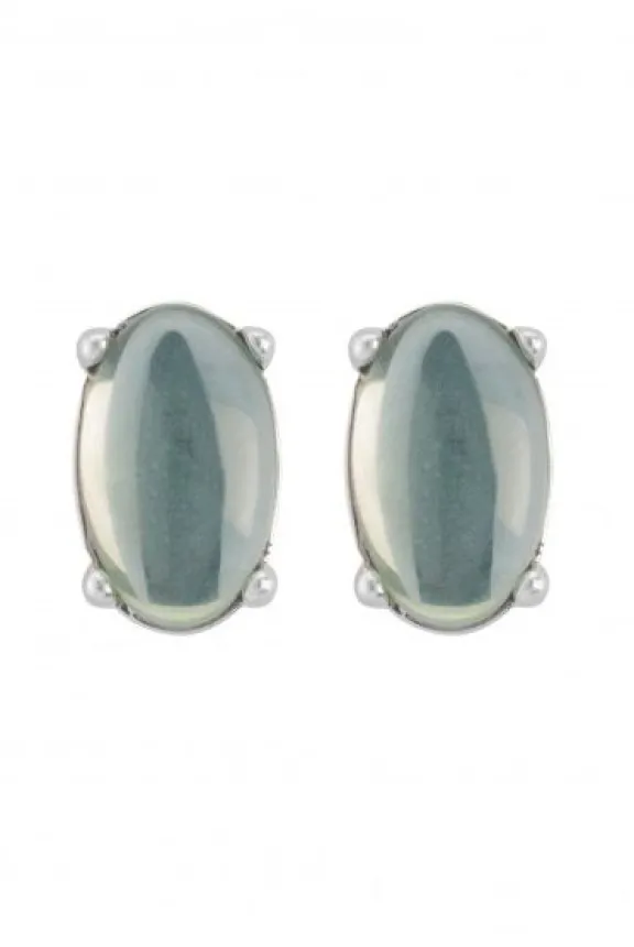 Sence Copenhagen The Griff Earstuds with OG55 Glass - Silver Plated | Jewellery | Gifts