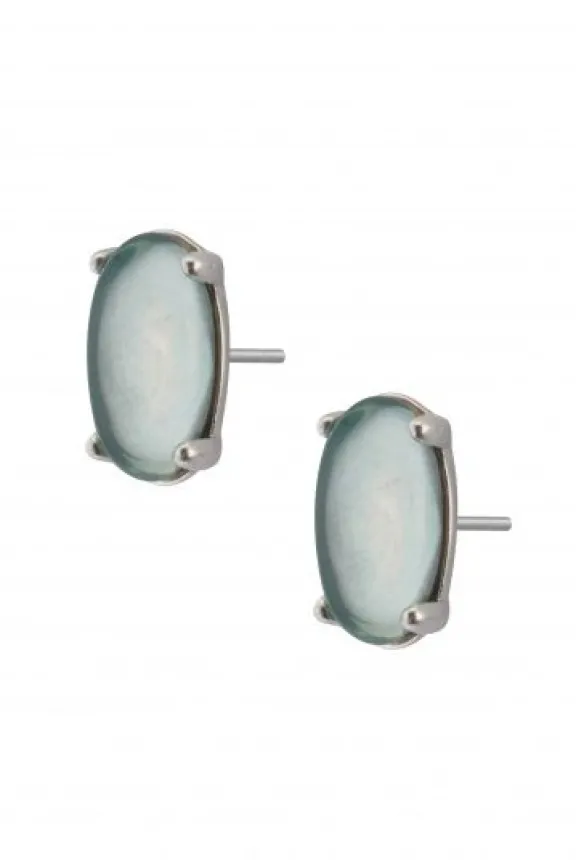 Sence Copenhagen The Griff Earstuds with OG55 Glass - Silver Plated | Jewellery | Gifts