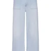 Frame The 70's Patch Pocket Crop Straight - Clarity Clean | Trousers And Playsuits | Jeans