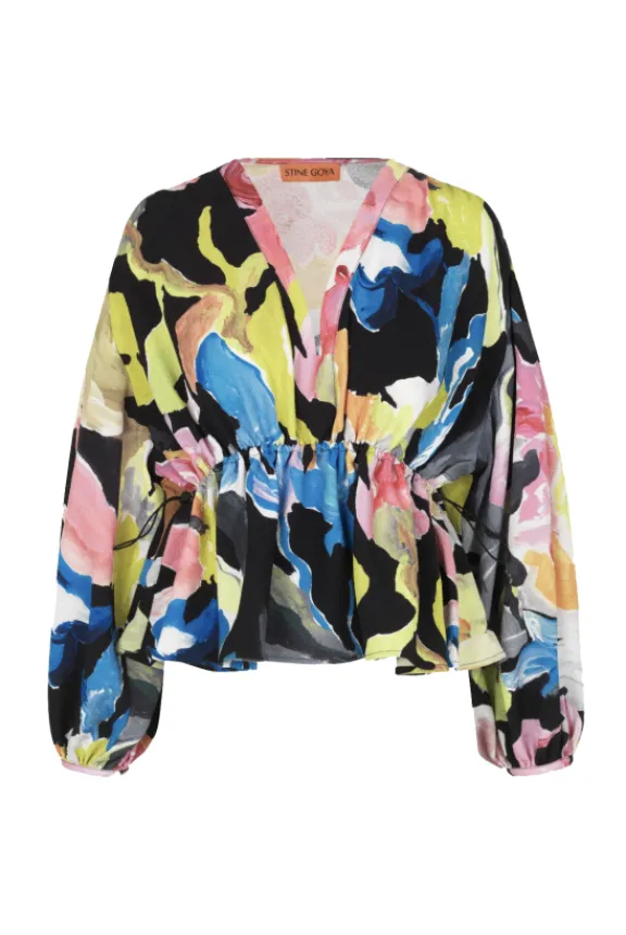 Stine Goya Toni Top - Artist Floral | Shirts And Tops
