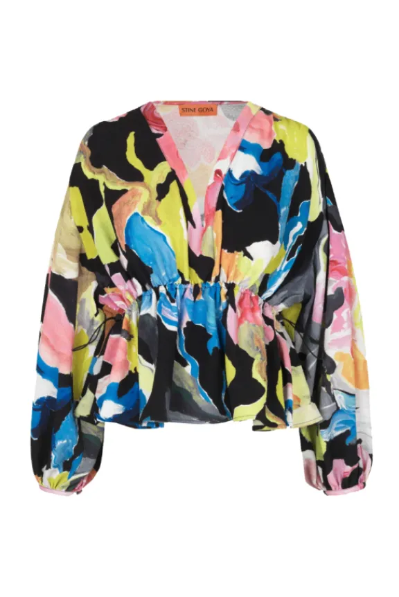 Stine Goya Toni Top - Artist Floral | Shirts And Tops
