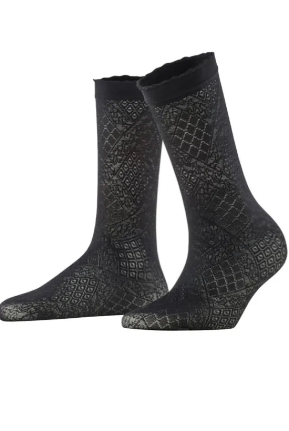 Falke Ultra Romantic 20 Den Anklets - Black | Hosiery