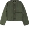 Weekend MaxMara Umberta Water-Repellent Fabric Quilted Jacket - Khaki | Jackets And Coats