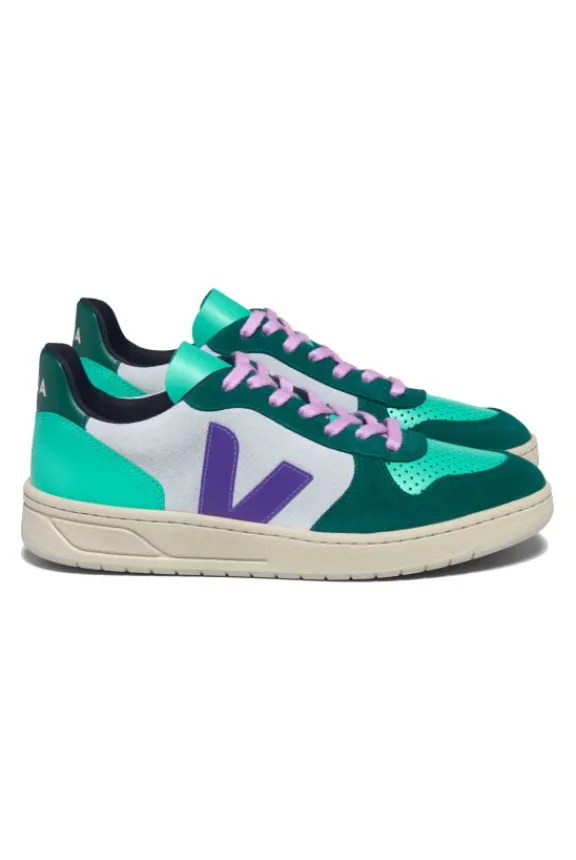 Veja V-10 Suede - Multico Swan Purple Pierre | Veja