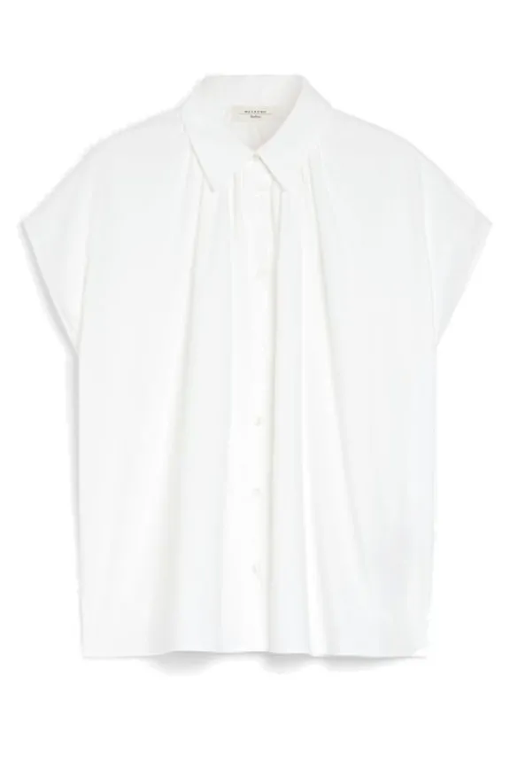 Weekend MaxMara Vallo Loose-Fitting Cotton Shirt -White | Shirts And Tops