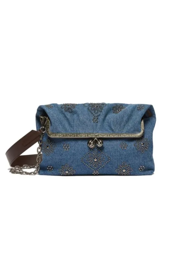 Weekend MaxMara Vanezza Large Denim Bag - Cornflower | Bags And Purses