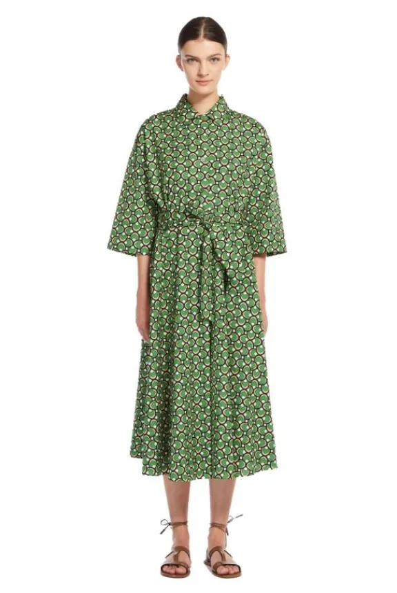 Weekend MaxMara Varenna Print Dress - Green | Dresses