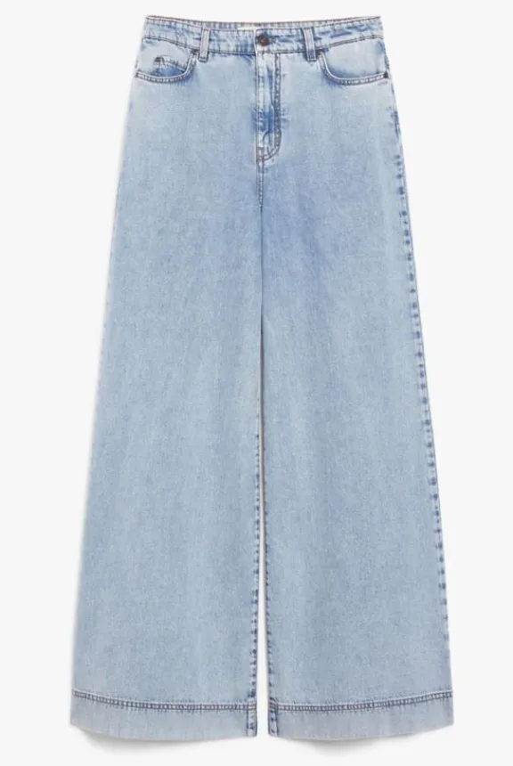 Weekend MaxMara Vega Wide-Leg Denim Jeans - Navy Marble | Trousers And Playsuits | Jeans