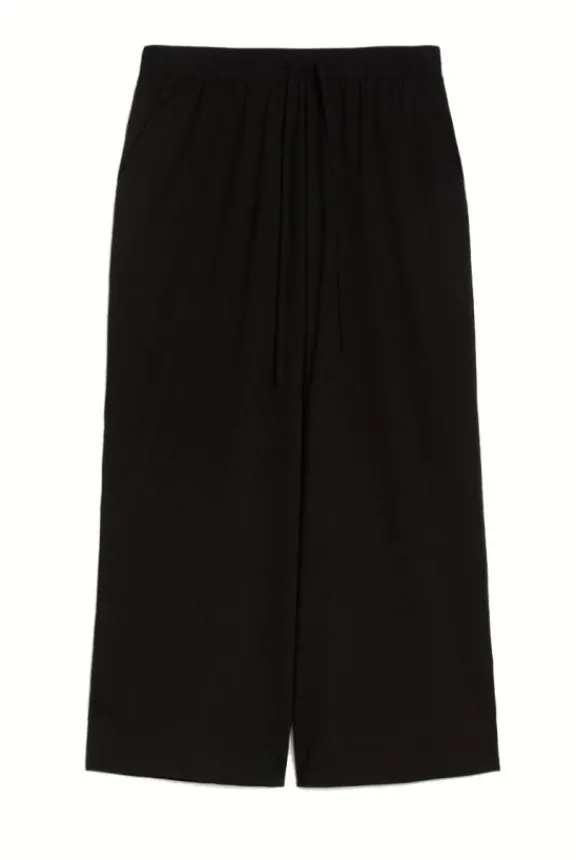 Weekend MaxMara Vigil Jersey Cropped Trousers - Black | Trousers And Playsuits | Suits & Co-Ordinates