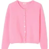 American Vintage Vitow Cardigan - Rose Melange | Knitwear