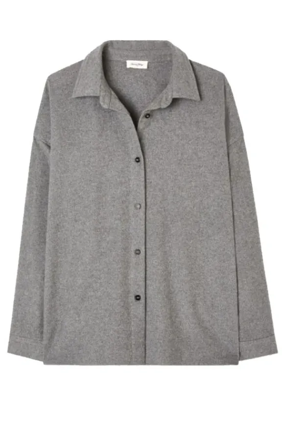 American Vintage Vylow Shirt - Heather Grey | Suits & Co-Ordinates | Shirts And Tops