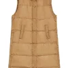 Weekend MaxMara Zimino Water-Repellent Gilet - Camel | Jackets And Coats